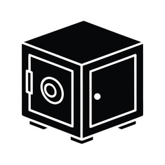 Obraz premium Safe Box Icon Vector Illustration
