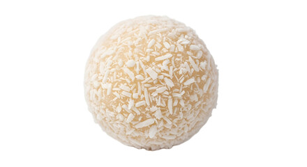 Coconut Ball isolated on Transparent Background. Brazilian food