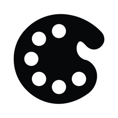 Paint Palette Icon Vector Illustration