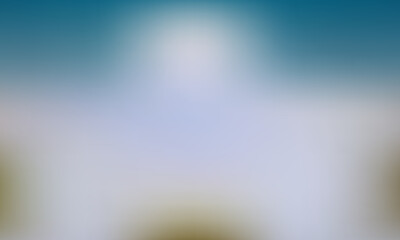 Softly blurred background with a hint of nature and sky