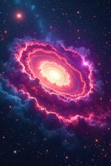 A breathtaking nebula swirls with vibrant colors, hinting at unseen alien worlds and cosmic mysteries Vast, unexplored space stretches endlessly beyond , otherworldly, fantasy