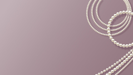 pearl bracelet on a background