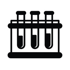 Test Tube Rack Icon Vector Illustration