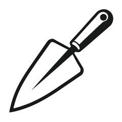 Masonry Trowel Vector Icon – Construction Hand Tool