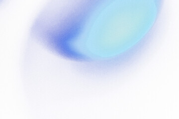 Abstract grainy gradient shape design element, blue color blurry noise shape, overlay effect