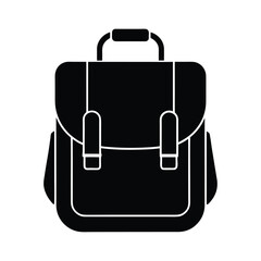 School Bag Icon Vector Illustration