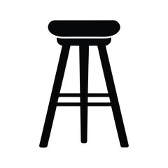 Bar Stool Icon Vector Illustration