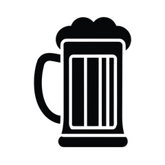 Beer Mug Icon Vector Illustration