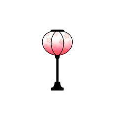 Cute Hina Matsuri Bonbori Lantern in Full Color Illustration