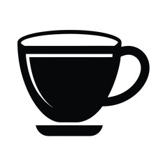 Coffee Art Rectangle Swirl Icon Vector Illustration