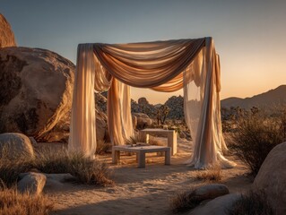 An Otherworldly Desert Haven With A Gentle Canopy