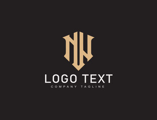 Obraz premium Trendy monogram n logo for brand design