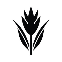 Pickerelweed Bud Icon Vector Illustration