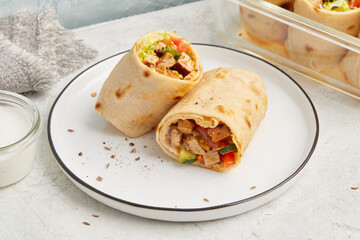 Wholegrain tofu tortillas