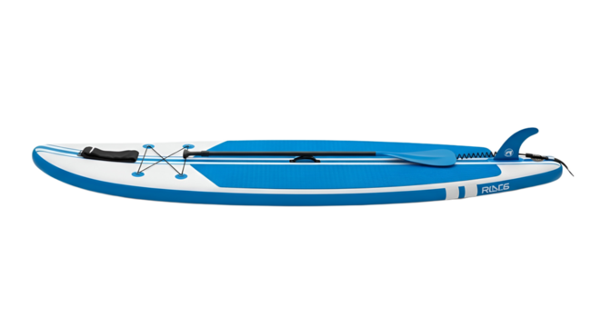 Inflatable Stand Up Paddle Board Isolated on Transparent Background
