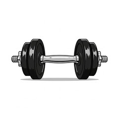 dumbbell isolated on white