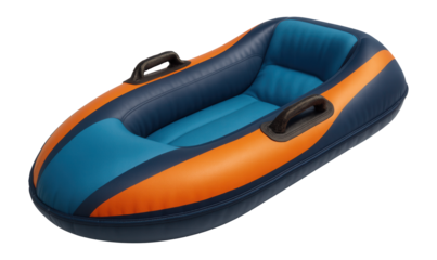 Inflatable sled with weather-resistant material