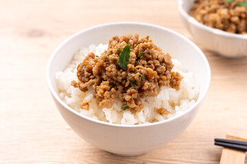 山椒肉味噌ご飯