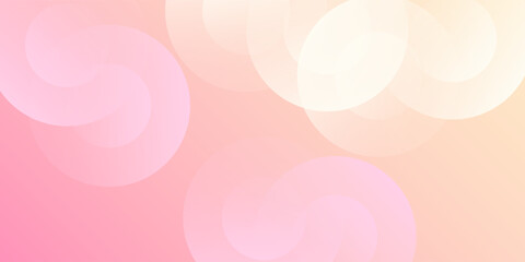 Abstract banner background, pastel colorful, pink and yellow gradations abstract simple design