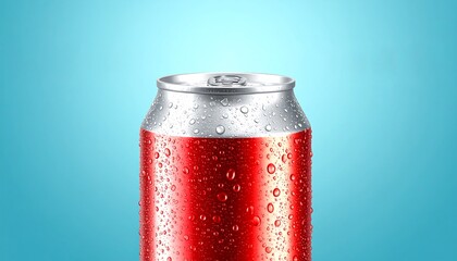 Red can with water droplets (1)
