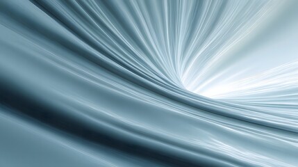 A dynamic, light-gray abstract design with flowing, elegant lines and a central tunnel effect.
