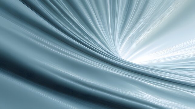 A dynamic, light-gray abstract design with flowing, elegant lines and a central tunnel effect.