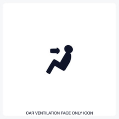 Car Ventilation Face Only Icon