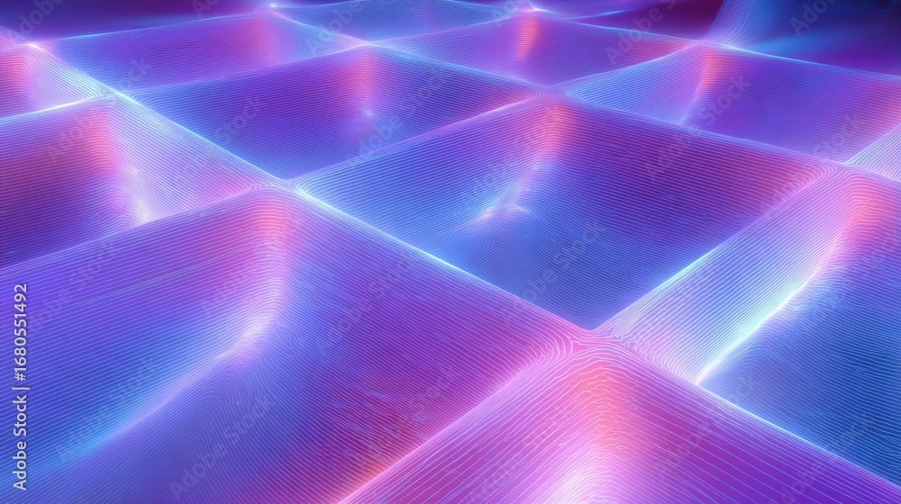 Aufkleber abstract digital art piece that appears to be a 3d rendering of a geometric pattern. the pattern is 