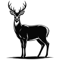 deer silhouette vector