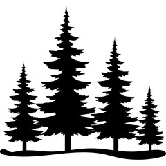 Pine Tree Silhouette