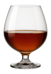 Cognac snifter with a wide bowl and a short, sturdy