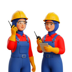 female construction worker