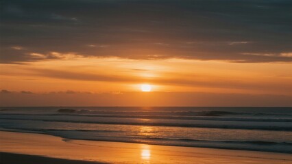 Obraz premium Sunset Over the Ocean