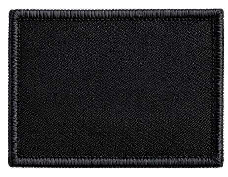 Blank black tactical patch