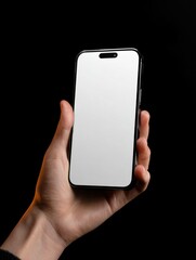 A Hand Grasping a Sleek White Smartphone in Bright Natural Light Showcasing Modern Technology and Human Interaction with Digital Devices
