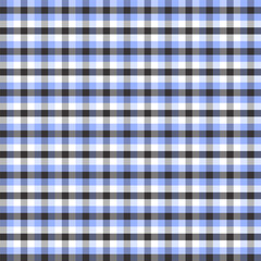 Vector background with black and blue checkered pattern.