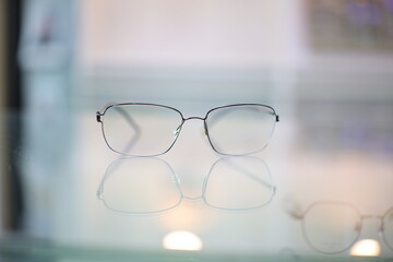 glasses in laboratory