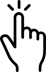 Minimal flat vector hand print icon illustration, simple palm symbol design for identity, fingerprint, stop sign, security, human rights, biometric and awareness concepts.