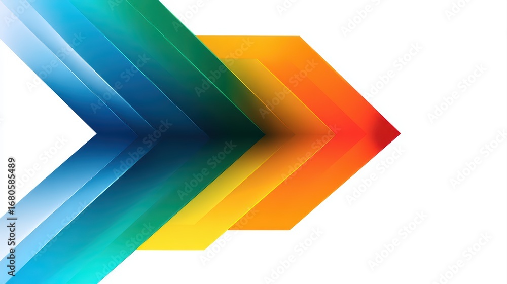 Poster vibrant angled abstract arrow transition modern design element for dynamic campaigns, boosting creat