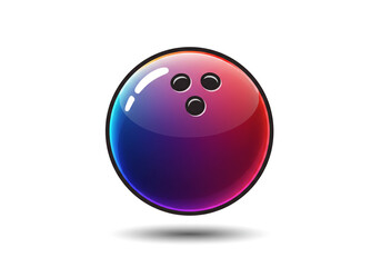 Strike time fun with a vibrant bowling ball, perfect for sports themes and recreational concepts