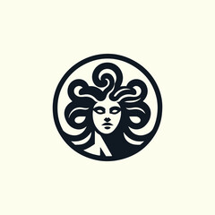 Mighty medusa goddess Logo