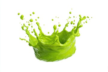 Bright green liquid splash (1)