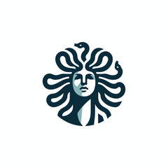 Mighty medusa goddess Logo