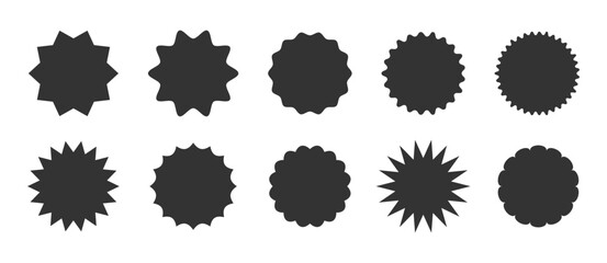 set of stamps from the world, geometric abstract shapes for sale post stamps empty form, round and square travel icon design for card, invitation, wallpaper, poster	