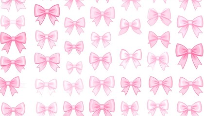 Pastel pink bows pattern