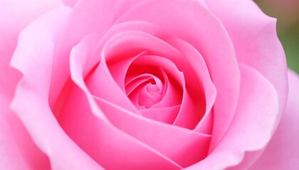 A close-up view of a vibrant pink rose, showcasing delicate petals and a soft, romantic mood.