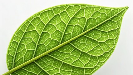 Magnified Tissue Leaf Structure with Digital Enhancements at 3x