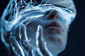 Futuristic tech: Metaverse, VR, AR, Web3, Platforms,NFTs, DeFi. Photo generatie AI