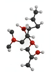 Molecular Model on White