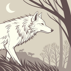 Fototapeta premium fox in the woods